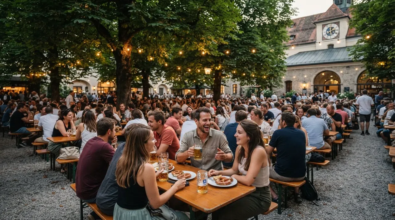 Mülln, Salzburgo: cervecerías al aire libre, paseos junto al río y un ritmo local