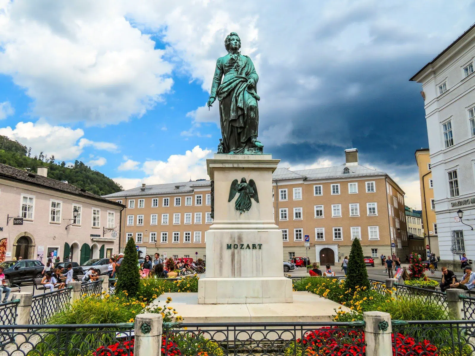 Mozartbrunnen am Mozartplatz, Salzburg